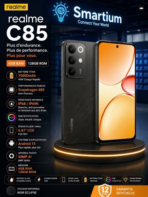 RealMe C85 6-128Gb Ch Noir