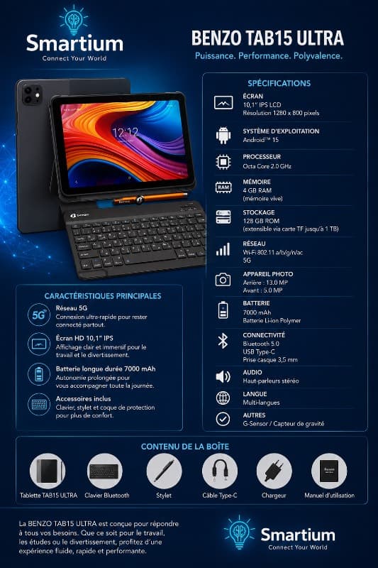 Benzo Tab 15-Ultra 12-512Gb Gris