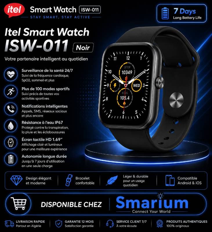 Itel Smart Watch ISW-011 Noir