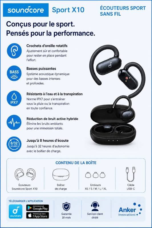 Anker Bluetooth Sport X10