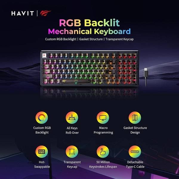 Havit Clavier Gamer KB875L