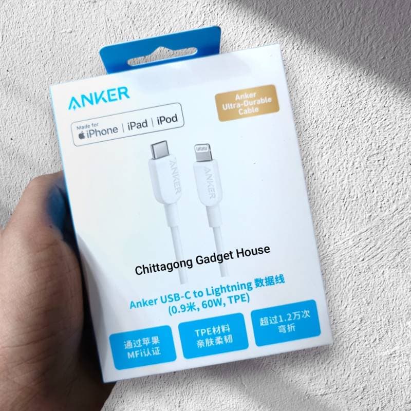 Anker Cable 60W Type C To Iphone A81A1