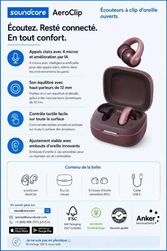 Anker Bluetooth Aero Clip A3388P51