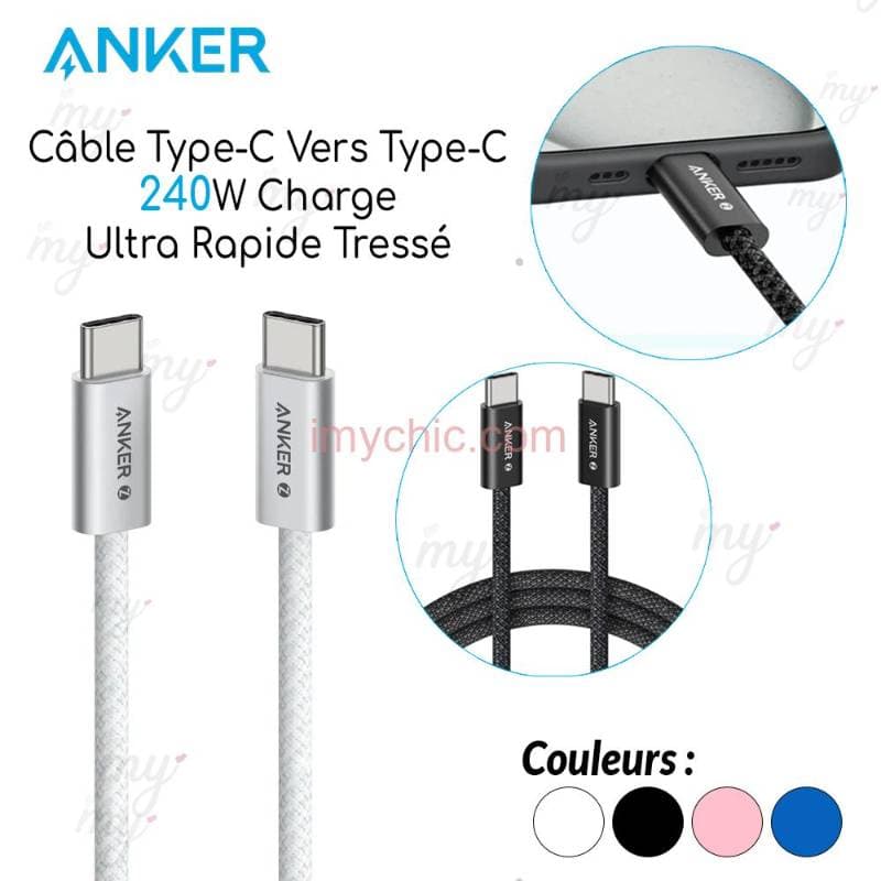 Anker Cable 240W Type C To Type C A8060P11
