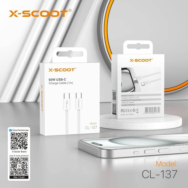 Xscoot Cable 60W Type C To Type C CL137