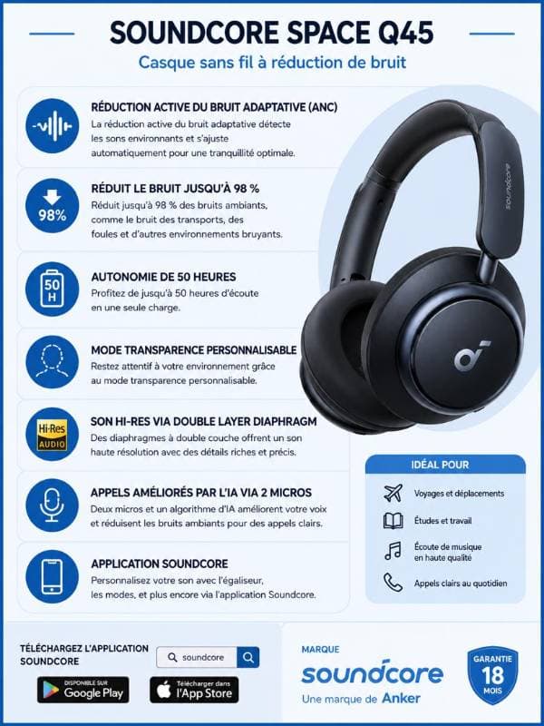 Anker Casque Space Q45 A3040P21