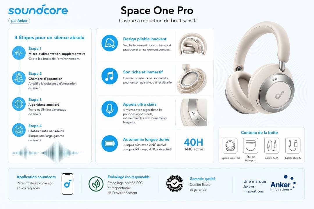 Anker Casque Space One Pro A3062P21